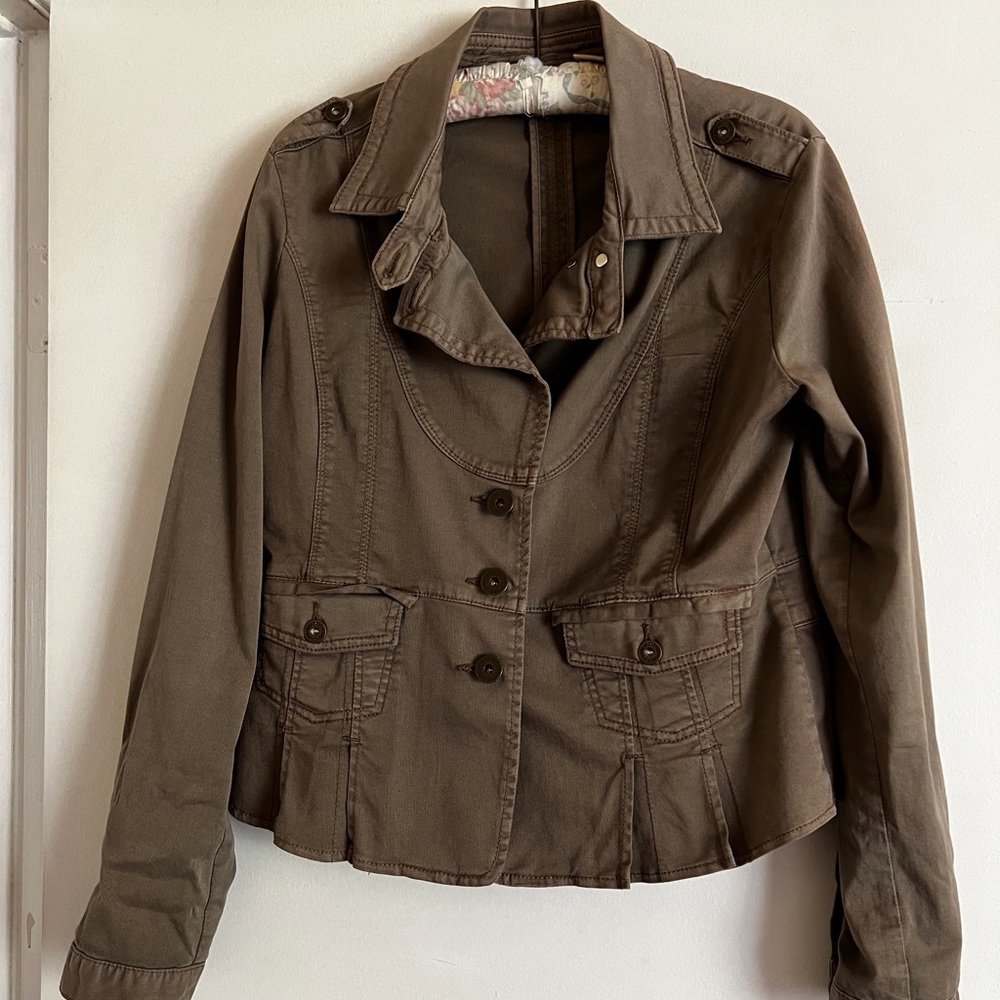 DKNY Jeans, utility jacket, size petite large.